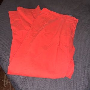 Coral dress pants